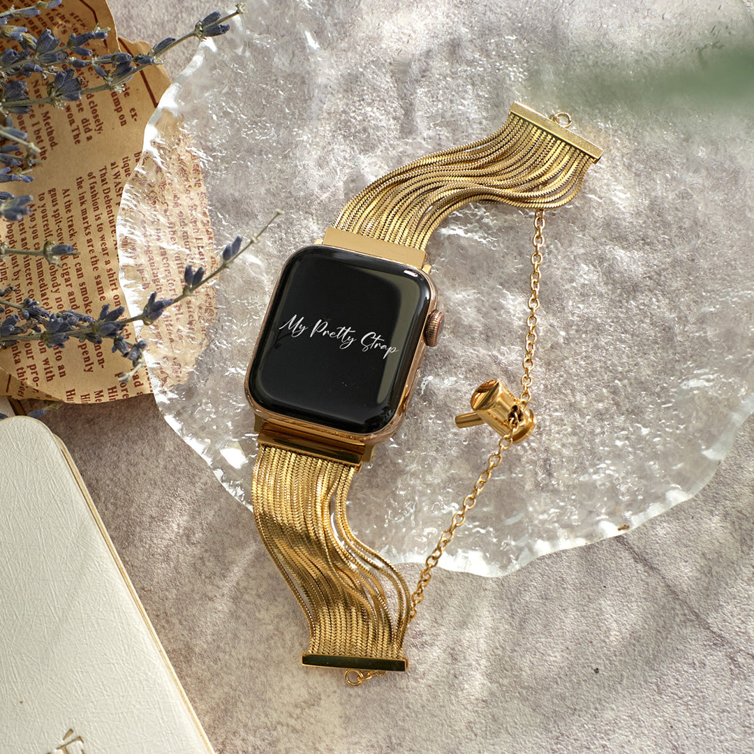 My Pretty Strap Apple Watch Empress Stainless Steel Strap Gold Best Sellers – Pretty Straps™ main image 4