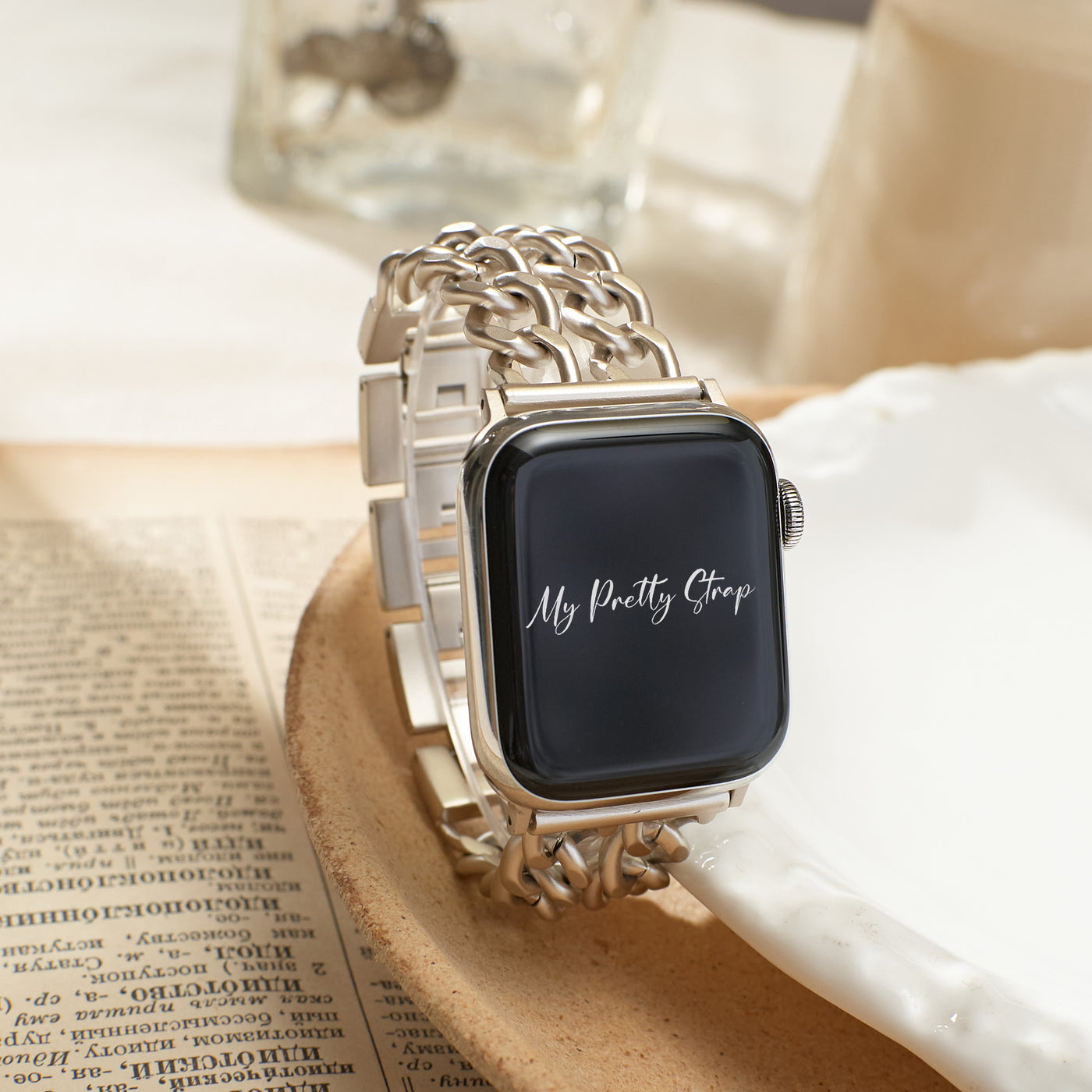 Double Chain Apple Watch Strap Pretty Straps