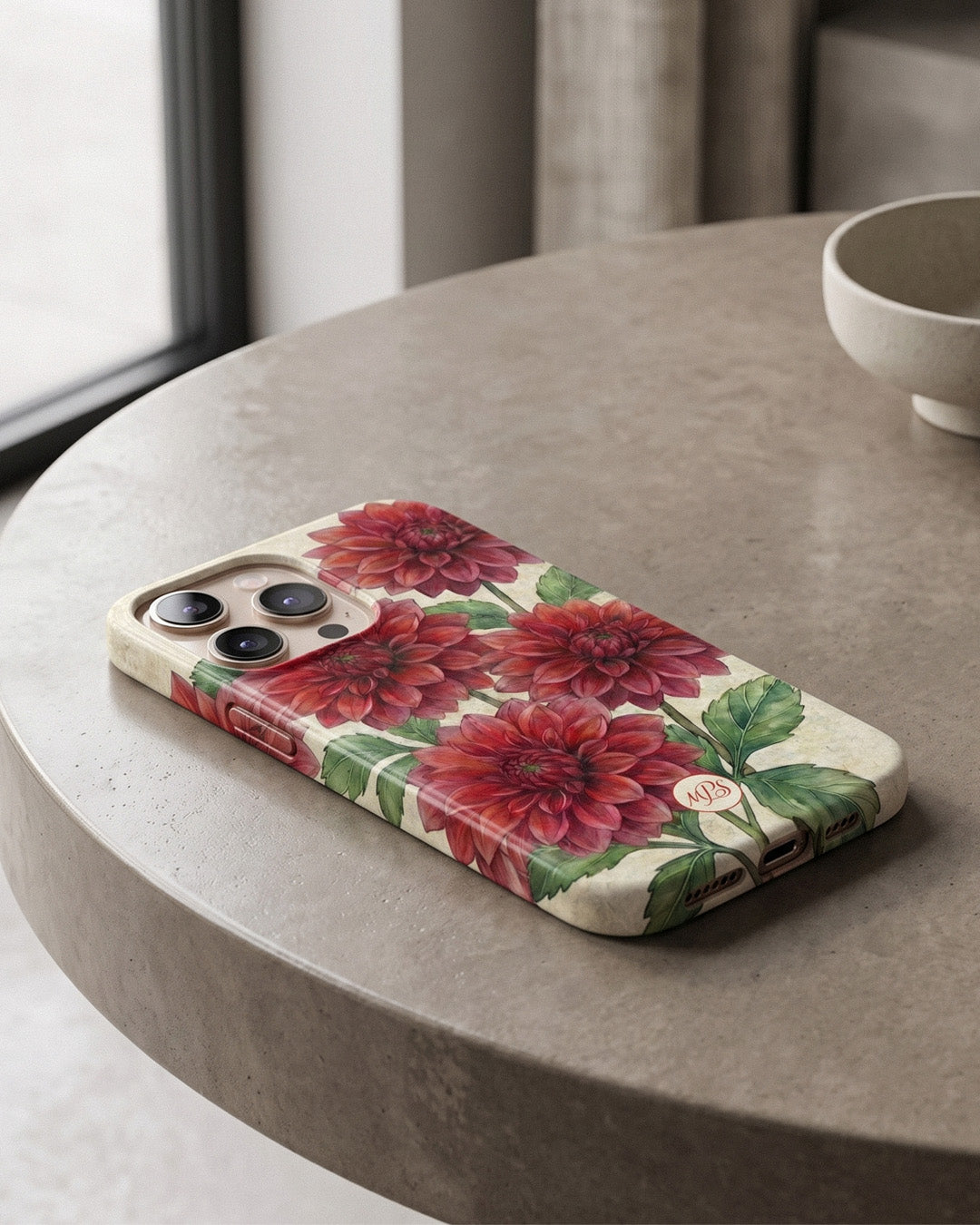 Red Dalia Phone Case