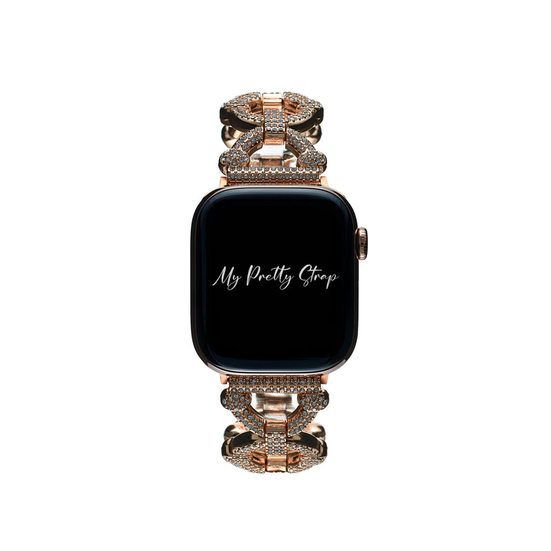 Céline Pavé Stainless Steel Strap – Rose Gold