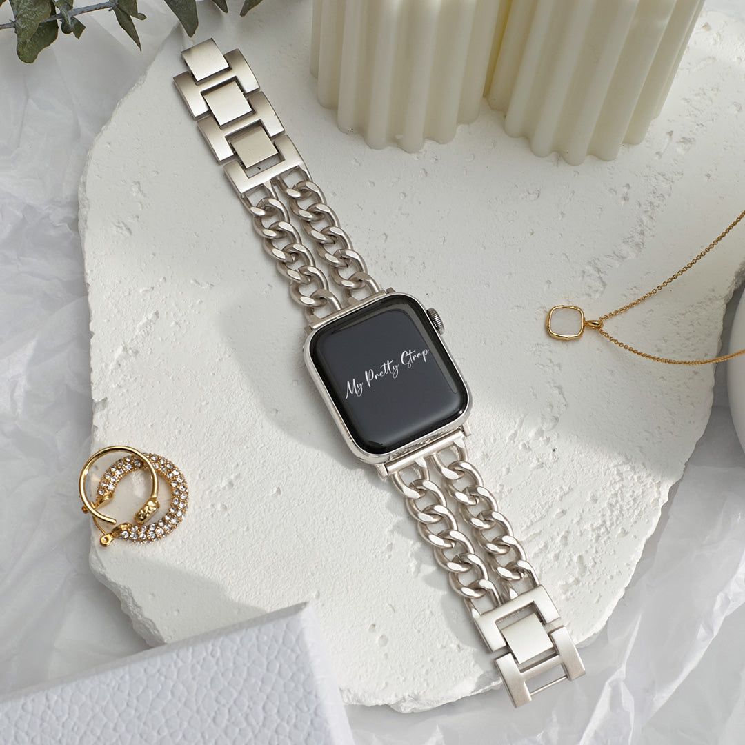 Double Chain Apple Watch Strap – Pretty Straps™ display picture 2