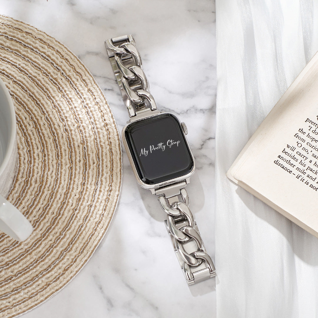 Watch Band Apple Watch Chanel Face MICHELE Two-Tone 18K Bracelet