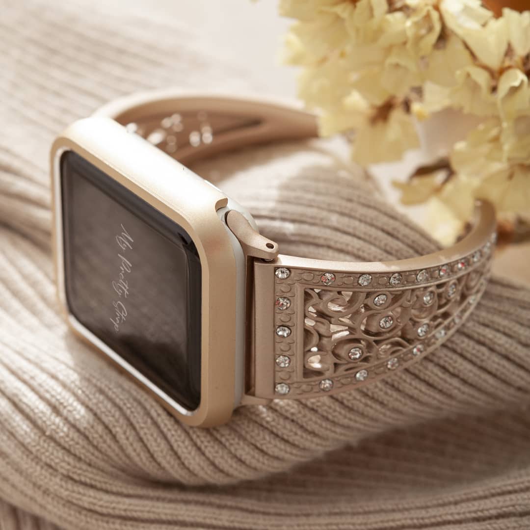 Blossom Stainless Steel Apple Watch Strap