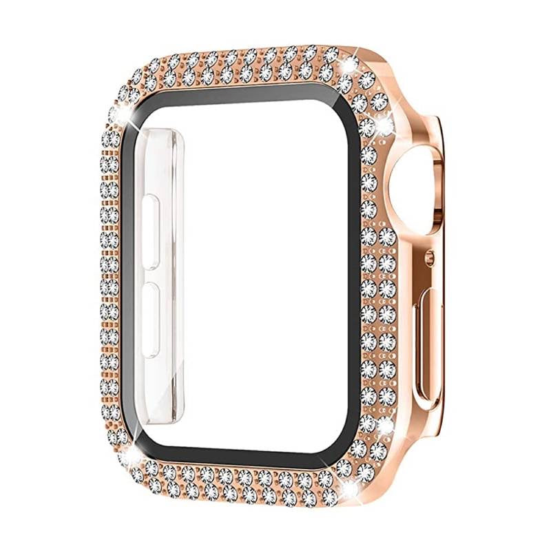 PrettyStraps 1+1 | Women Luxury Apple Watch Strap | Voted #1 Apple Watch Bands for Women, Rose Gold / 42mm / 44mm / 45mm / 49mm